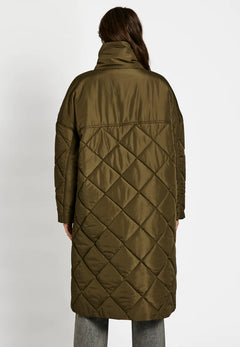Alma Slit Quilted - Dark Army