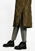 Alma Slit Quilted - Dark Army