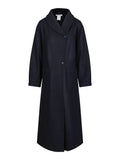 Amber Long Coat - Vulcan Blue