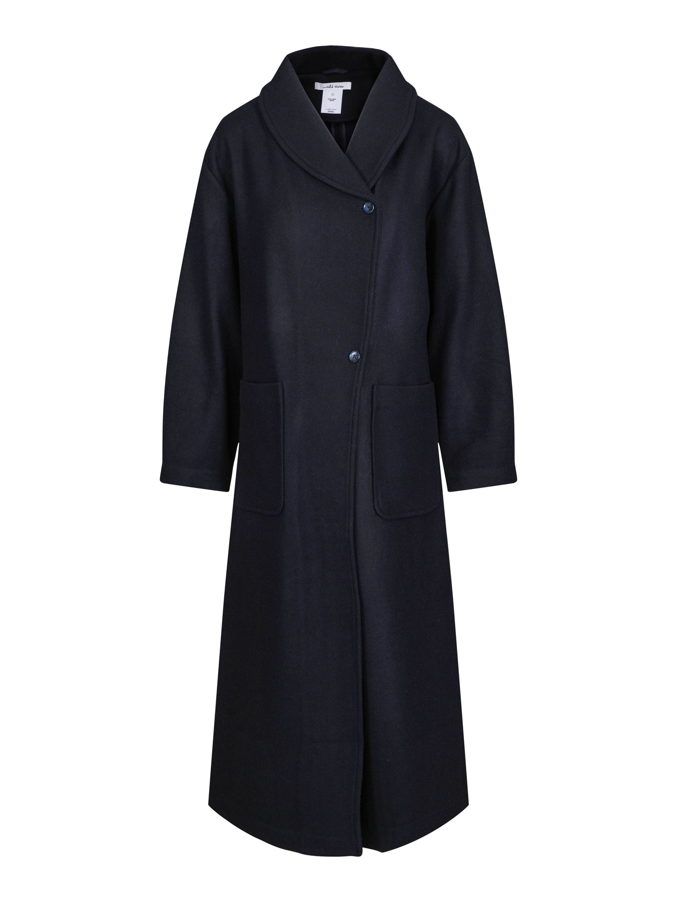 Amber Long Coat - Vulcan Blue