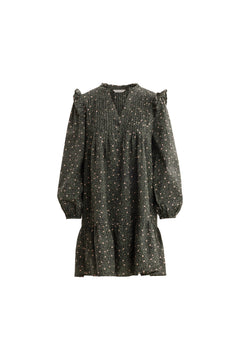 Bermuda Crepe Dress - Black Amber