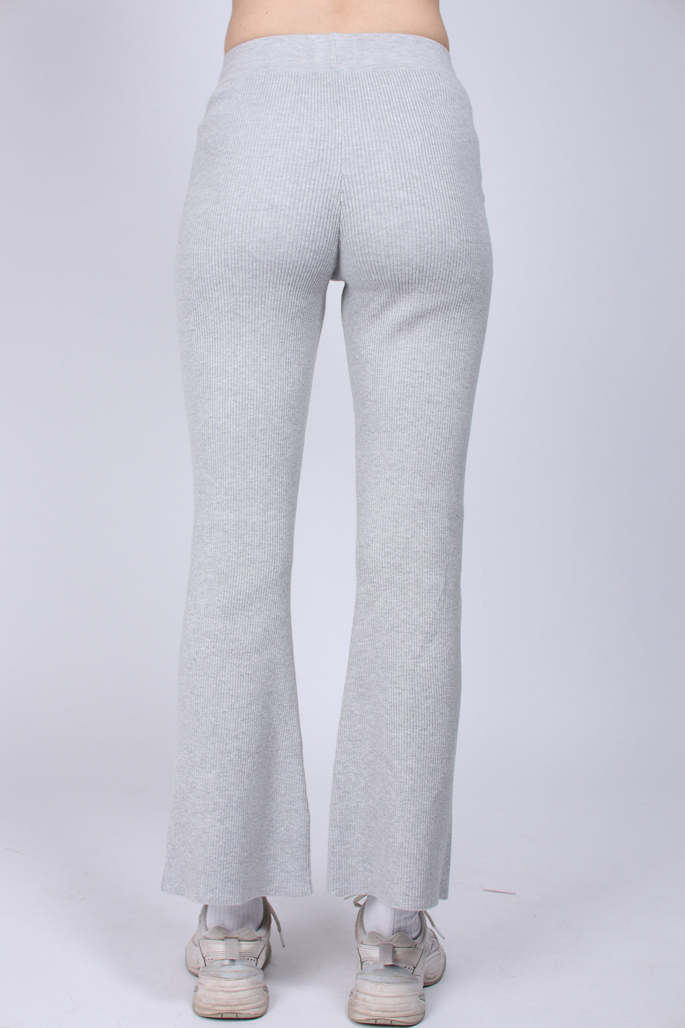 Knitted Pant - Grey Melange - Creative Collective - Bukser & Shorts - VILLOID.no