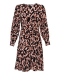Bellamaya Rhian Dress Aop - L Mahogany Flw