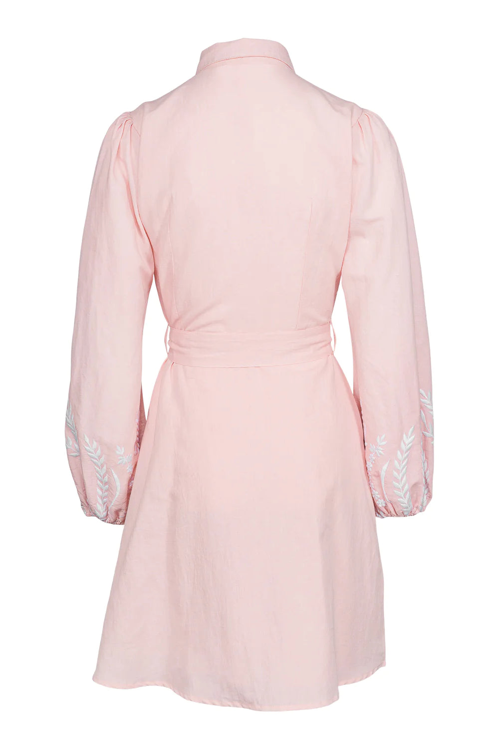 Berta Dress - Light Pink With Embroidery