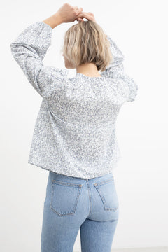 Tulum Blouse - Viola Flower