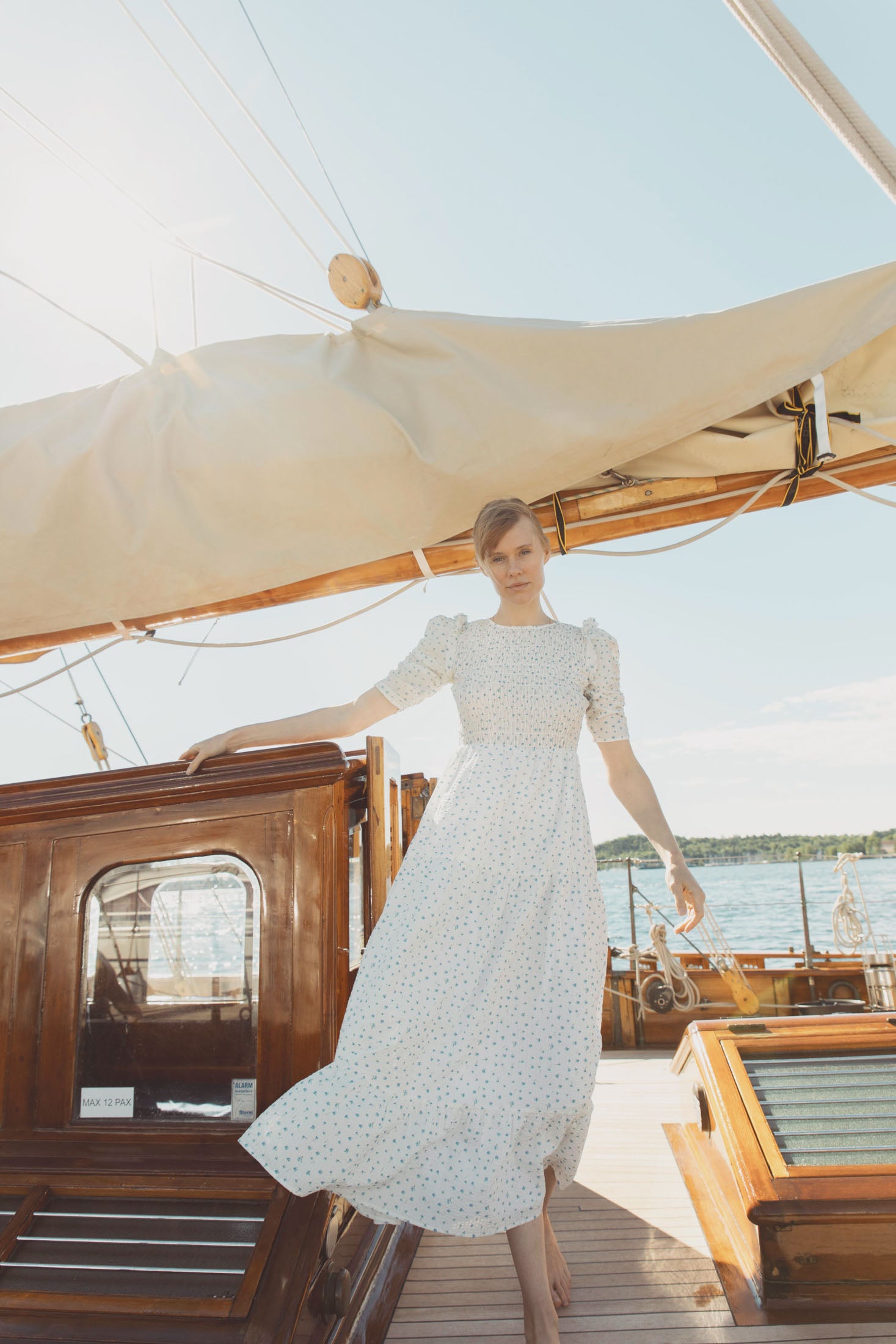 Dovie Crepe Dress - Blue Amaryll