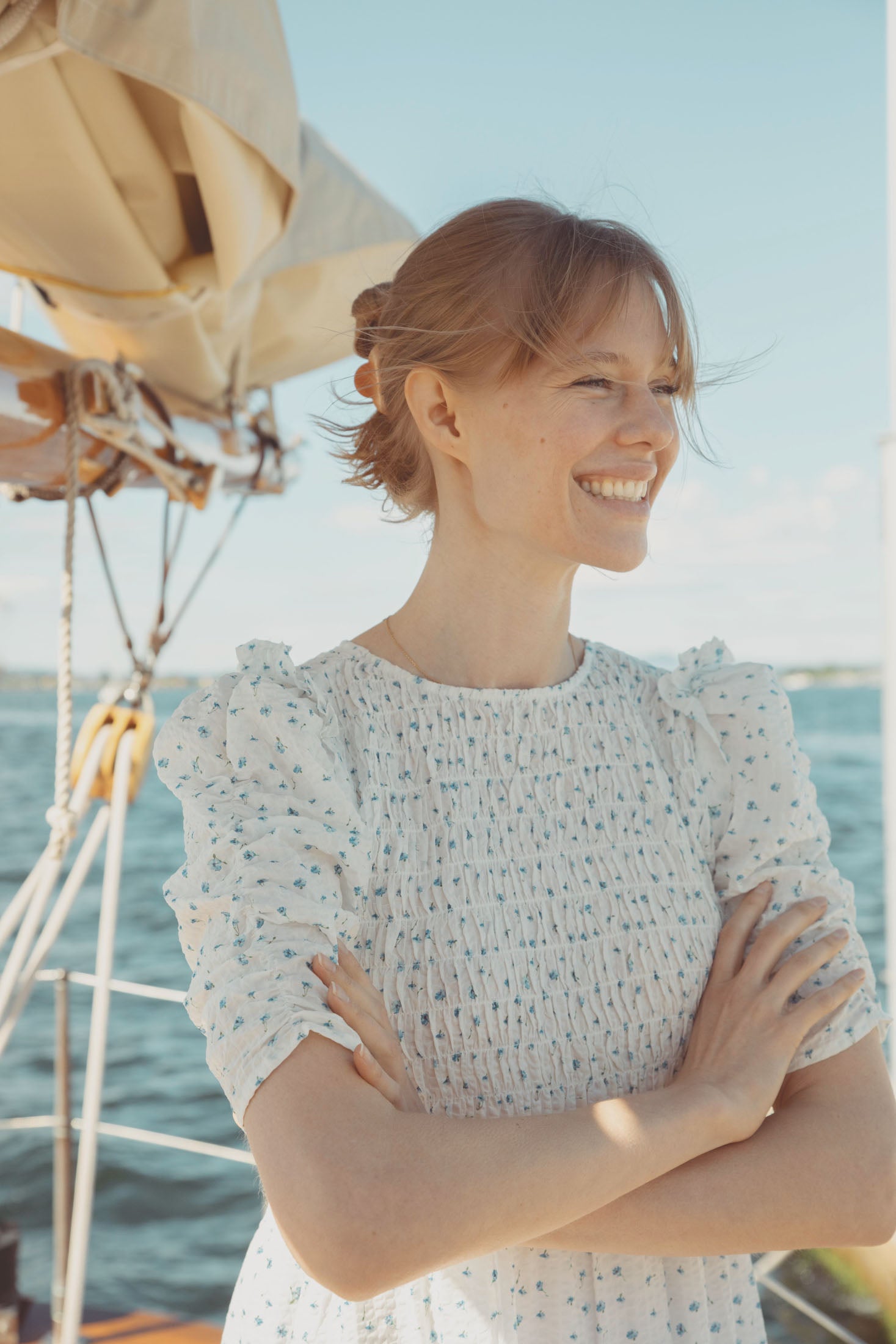 Dovie Crepe Dress - Blue Amaryll