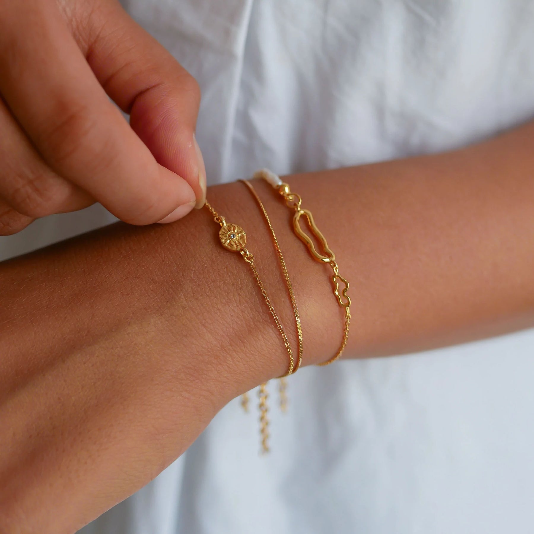 Mini Esma Bracelet - Light Blue