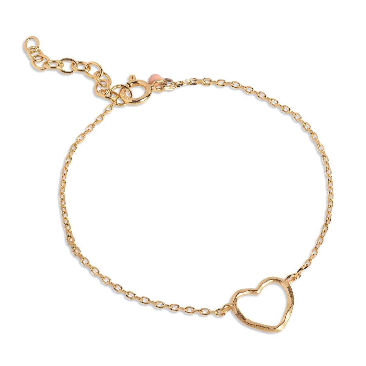 Organic Heart Bracelet - Gold