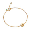 Organic Clover Bracelet - 925S/GP/M