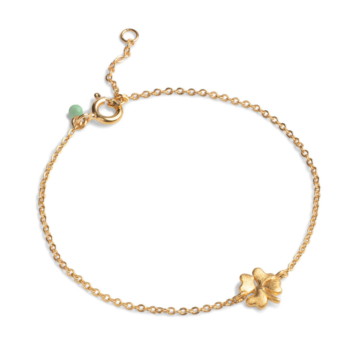 Organic Clover Bracelet - 925S/GP/M
