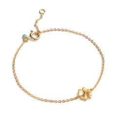 Organic Clover Bracelet - 925S/GP/M