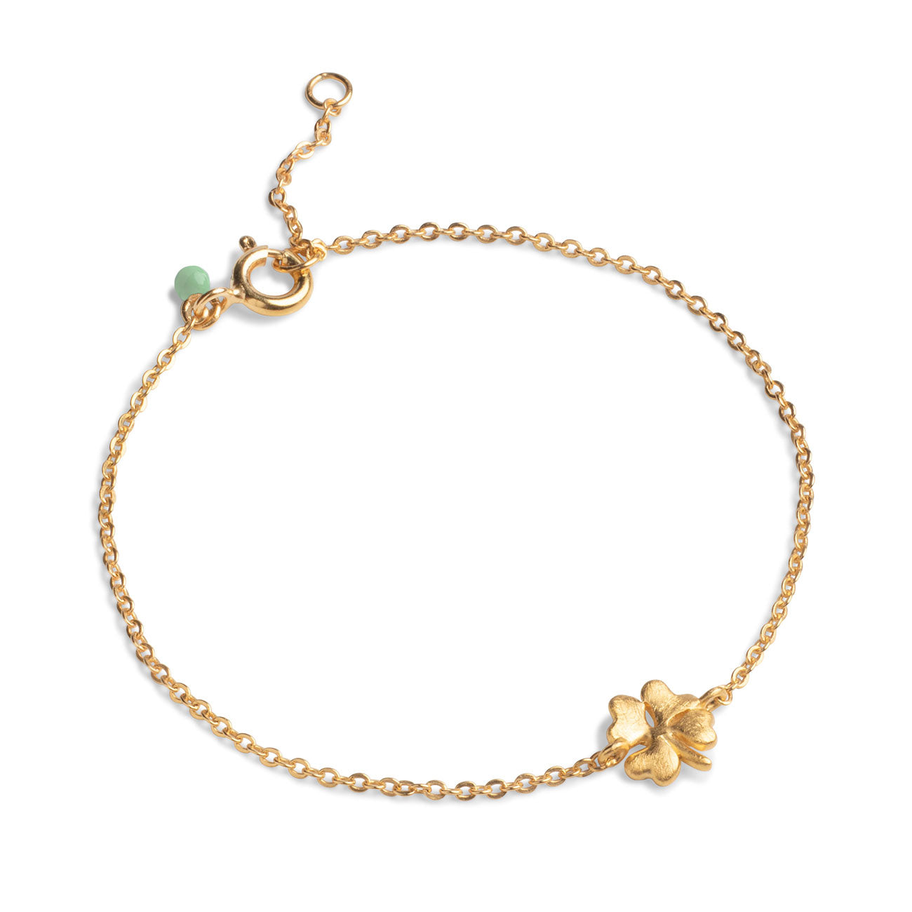 Organic Clover Bracelet - 925S/GP/M