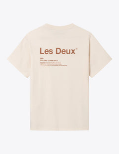 Brody T-Shirt - Ivory/Burnt Clay