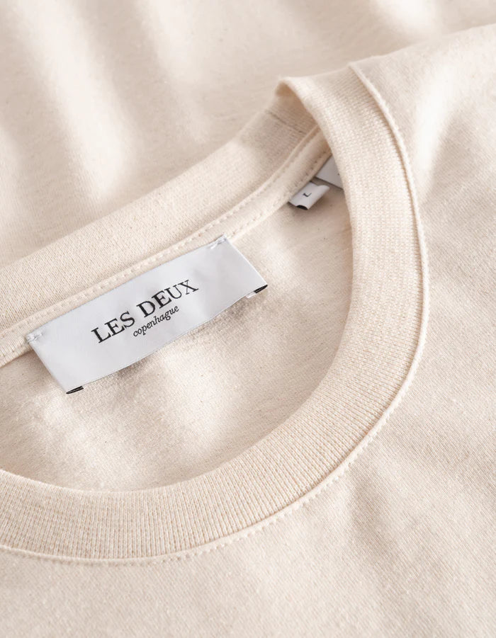 Brody T-Shirt - Ivory/Burnt Clay