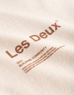 Brody T-Shirt - Ivory/Burnt Clay