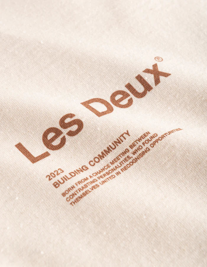 Brody T-Shirt - Ivory/Burnt Clay
