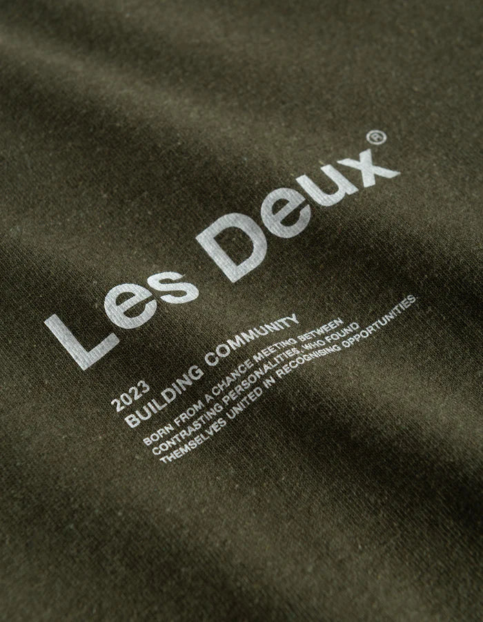 Brody T-Shirt - Olive Night/White