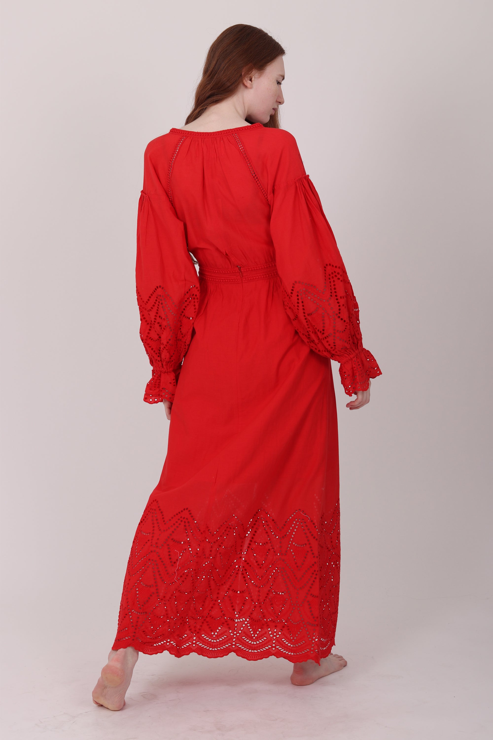 Agnes Long Dress - Red - Pia Tjelta - Kjoler - VILLOID.no
