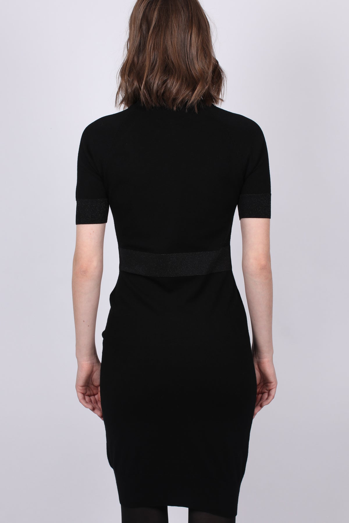 Fancy Knit Dress - Black - MAUD - Kjoler - VILLOID.no
