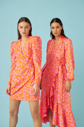Yvonne Dress - Pink Leo