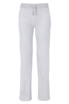 Del Ray Classic Velour Pant Pocket - Quite Gray
