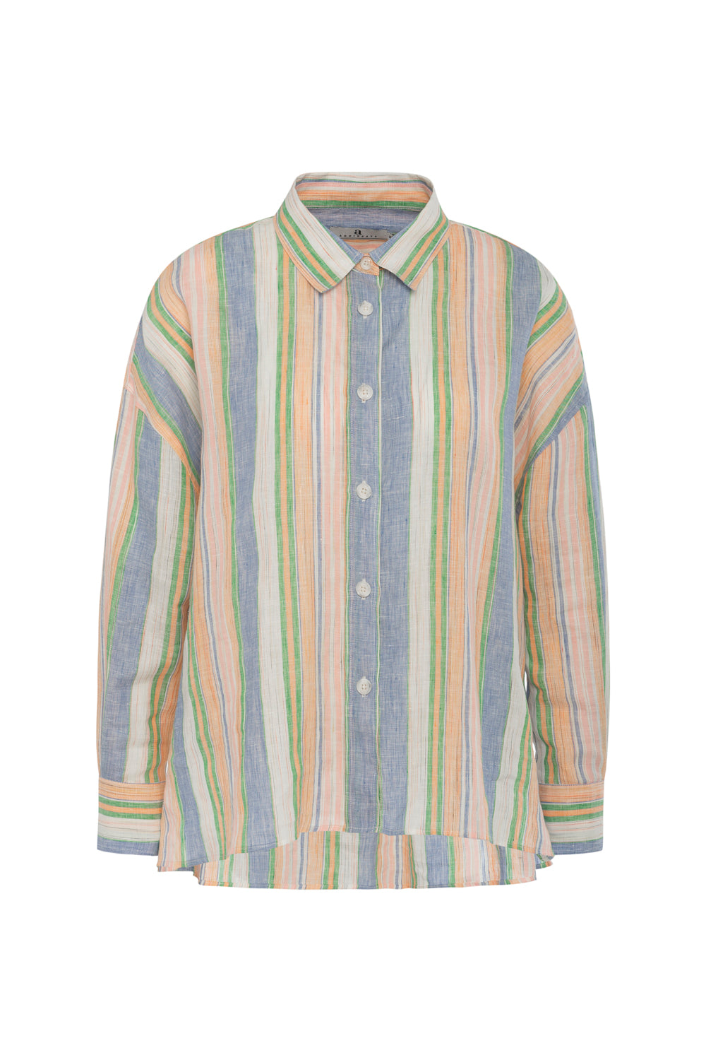 Campbell Linen Multi - Apricot Combo