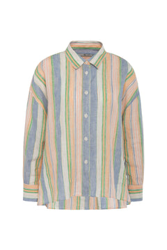 Campbell Linen Multi - Apricot Combo