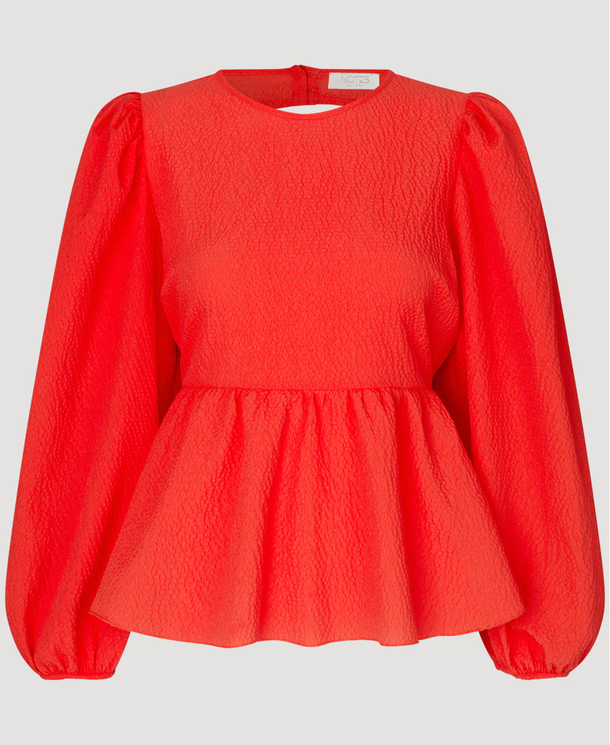 Carrie Ls Bow Blouse - Papaya