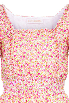 Chiara Dress - Peachy Pink