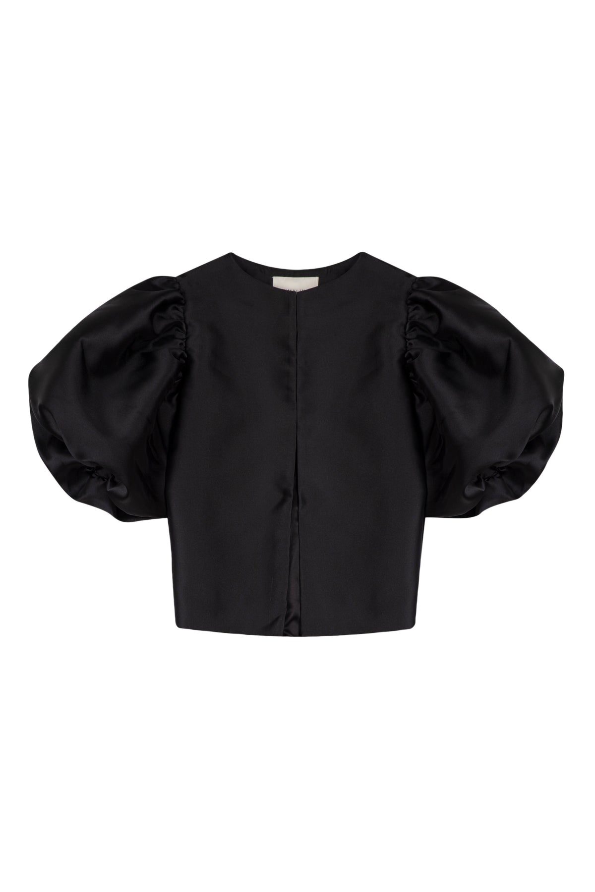 Cleo Puff Sleeve Blouse - Black