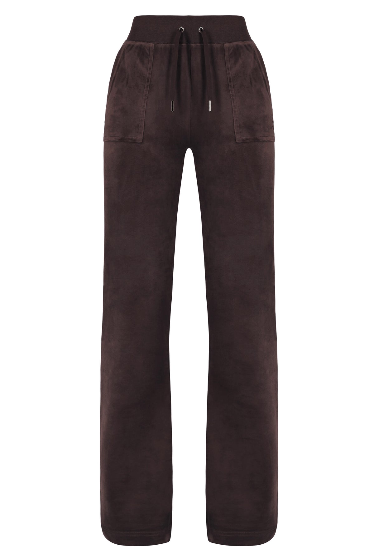 Del Ray Classic Velour Pant Pocket - Bitter Chocolate