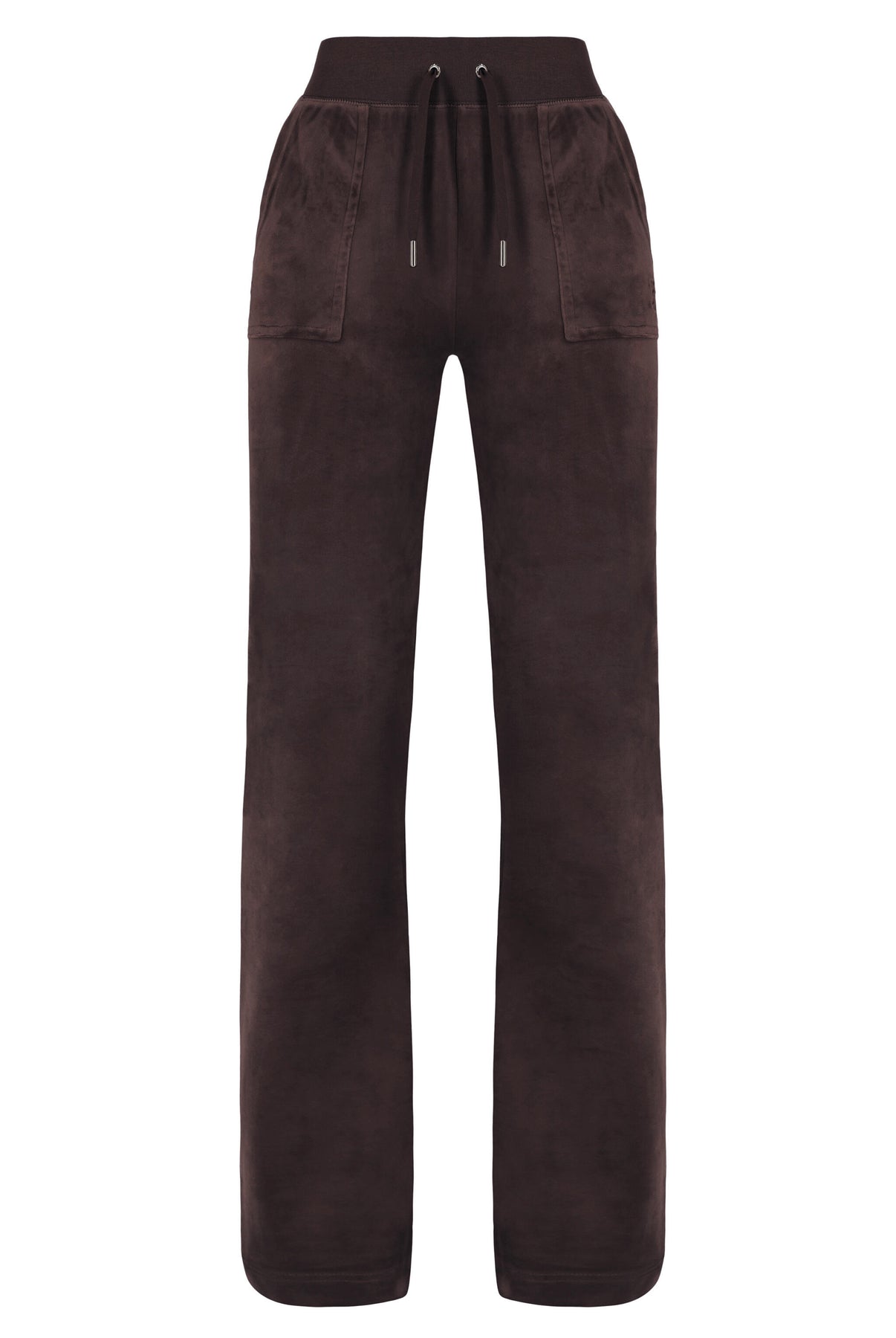 Del Ray Classic Velour Pant Pocket - Bitter Chocolate