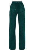 Del Ray Classic Velour Pant Pocket - Rain Forest