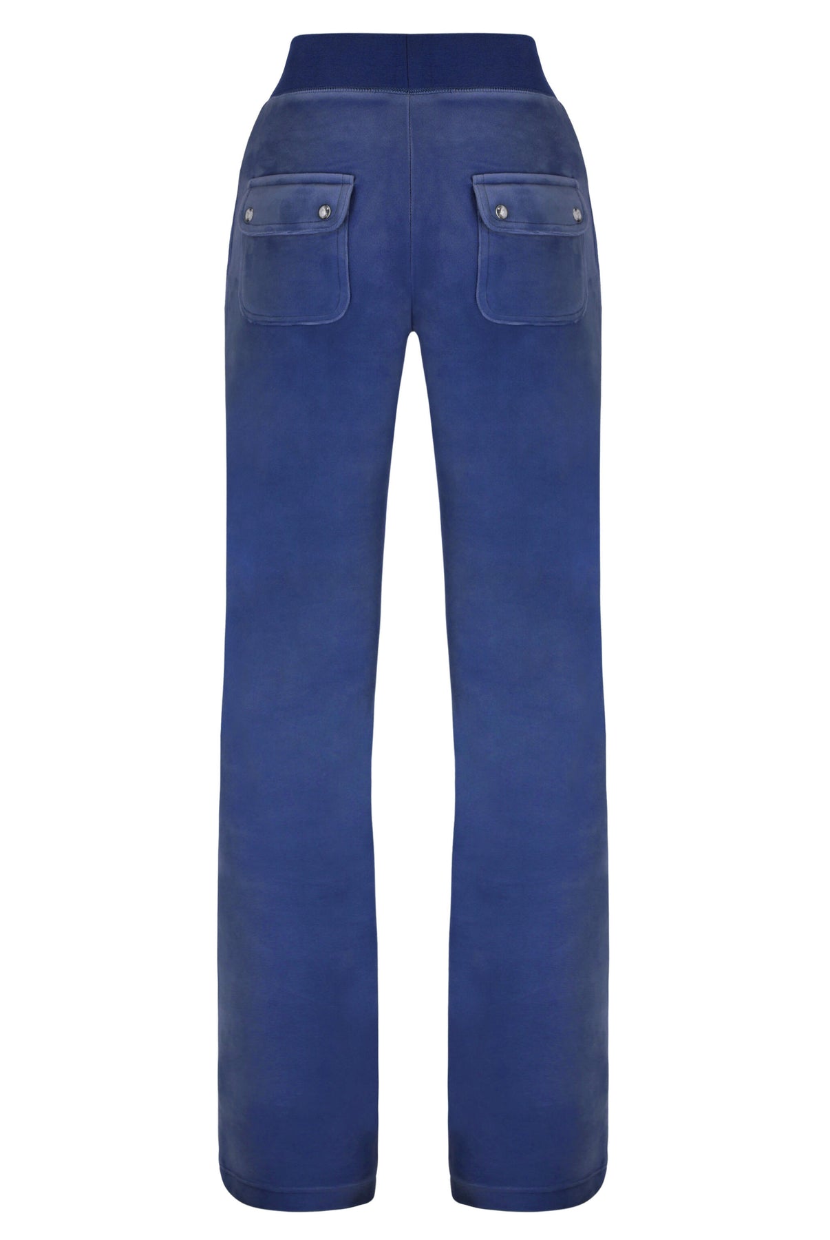 Del Ray Classic Velour Pant Pocket - Grey Blue
