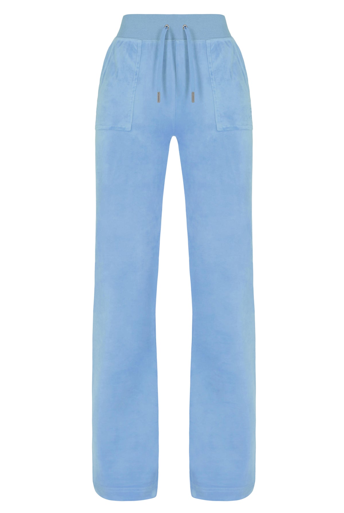Del Ray Classic Velour Pant Pocket - Powder Blue