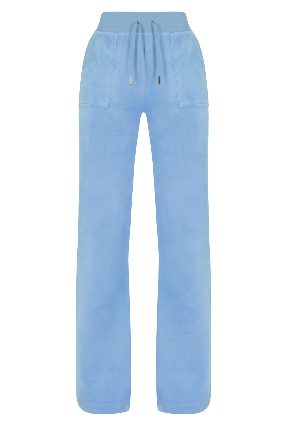 Del Ray Classic Velour Pant Pocket - Powder Blue