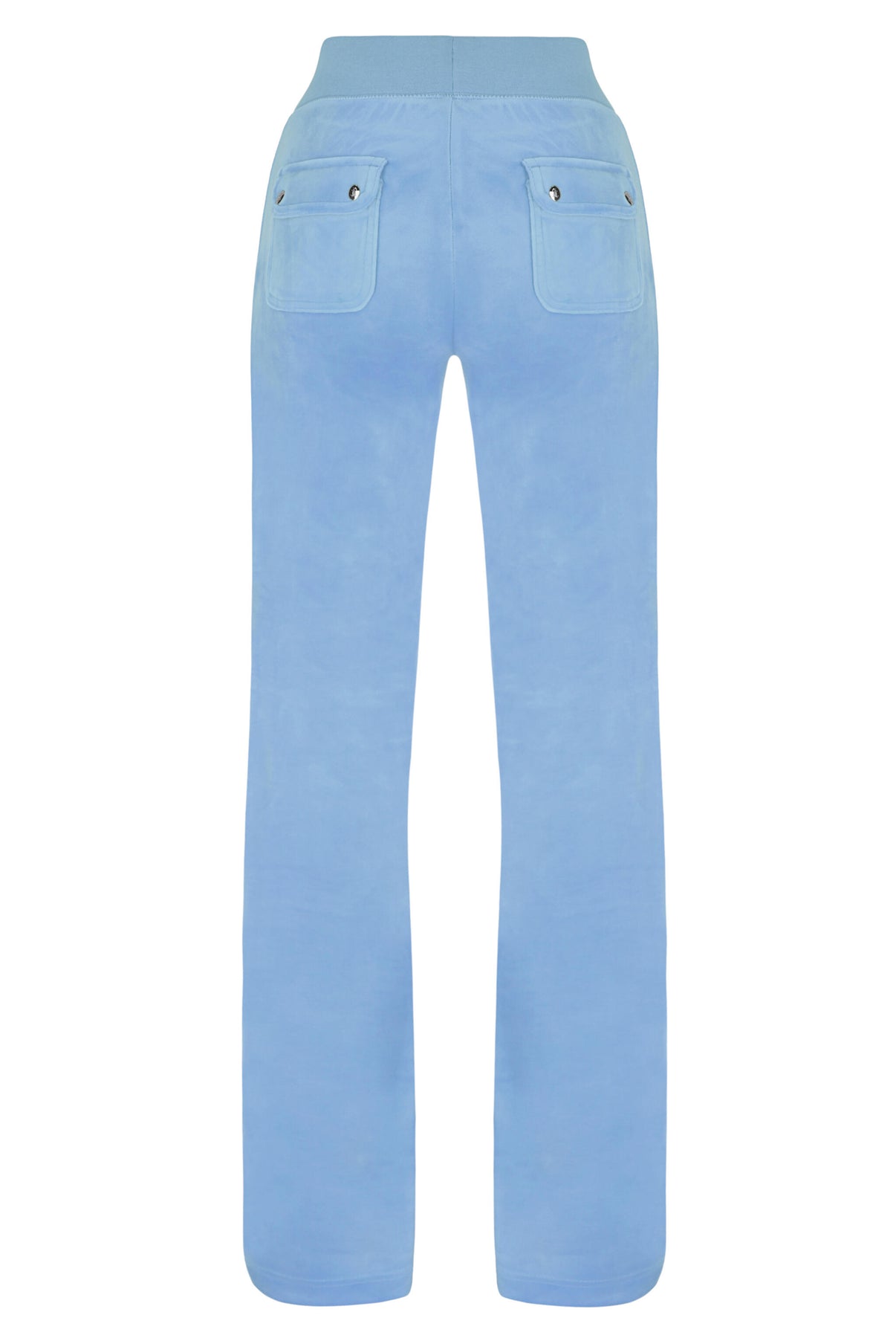 Del Ray Classic Velour Pant Pocket - Powder Blue