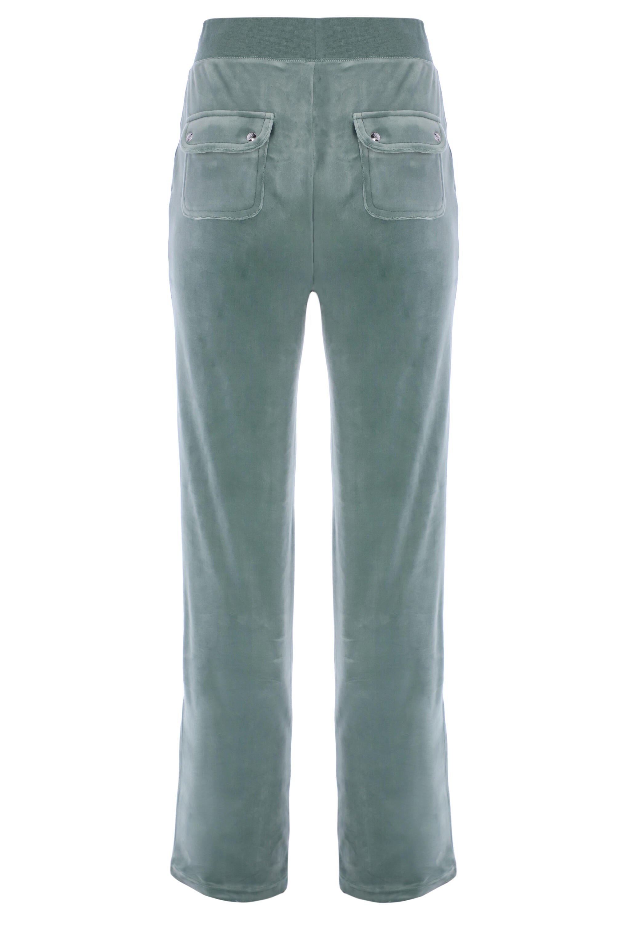 Del Ray Classic Velour Pant Pocket - Chinois Green