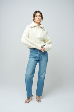 Disha Cable Knit - Off White