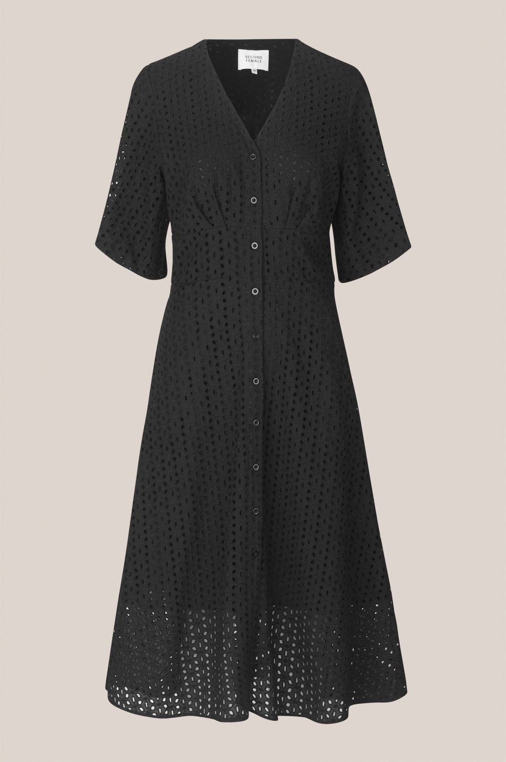 Milly SS Dress - Black - Second Female - Kjoler - VILLOID.no