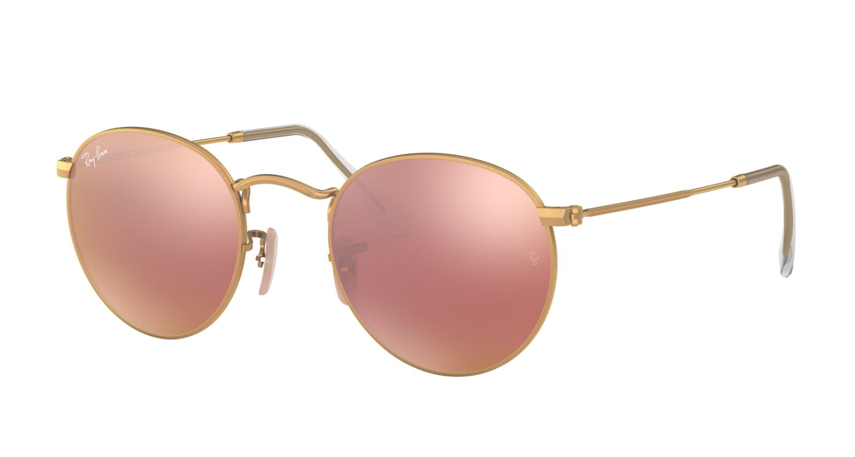 Round Metal - Brown Pink Mirror - Ray Ban - Tilbehør - VILLOID.no