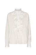 Sandrine Half Placket Shirt - Cream