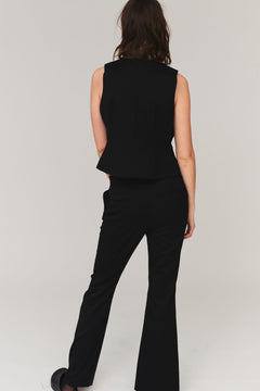 Jolene Split Pants - Black