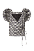 Ditte Blouse - Midnight Blue Metallic