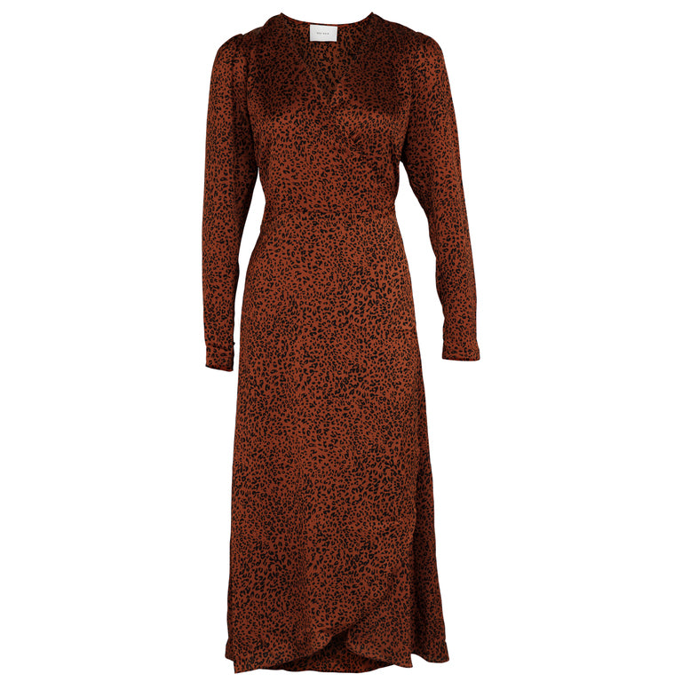 Adda New Leo Dress - Copper - Neo Noir - Kjoler - VILLOID.no