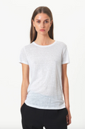 Peony O-neck Tee - White - Second Female - T-skjorter & Topper - VILLOID.no