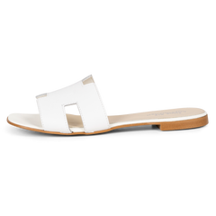 Claire Plain Leather - White