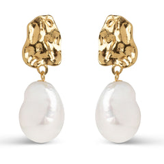 Paris Earrings - Gold/Pearl