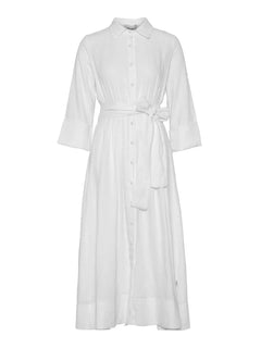 Marja Linen Dress - White